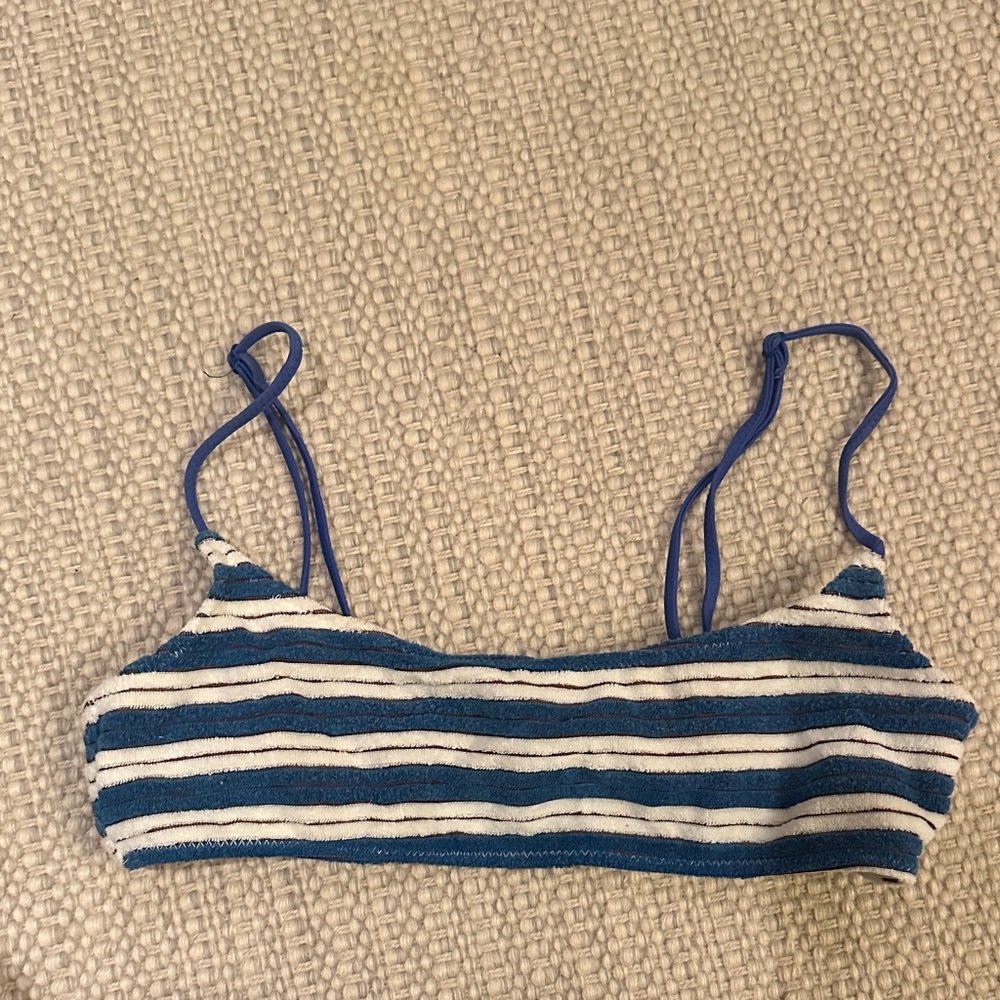 Triangl Mica striped Blue and White Bralette